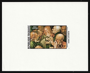 1978 90fr Albrecht Durer, Togolese Republic, Airmail, Imperforate Proof Sheetlet