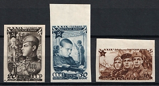 1947 29th Anniversary of the Soviet Army, Soviet Union, USSR, Russia, Margin, Complete Set