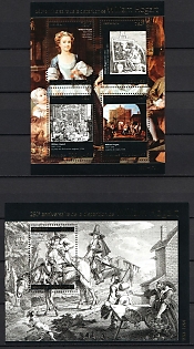 2014 The 250th Anniversary of Death of William Hogarth, Togolese Republic, Souvenir Sheets