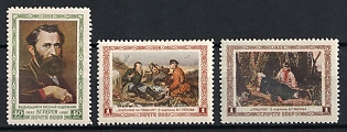 1956 Issued in Honor of V. Petrov, Russian painter, Soviet Union, USSR, Russia, Complete Set