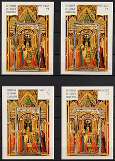 1973 Easter, Republic of Equatorial Guinea, Airmail, Souvenir Sheets