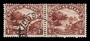 1927-30 4d Union of South Africa, British Colonies, Pair