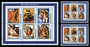 2001 Michelangelo, Republic of Guinea-Bissau, Souvenir Sheets