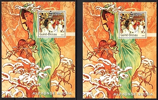 2003 Alphonse Mucha, Republic of Guinea-Bissau, Souvenir Sheets