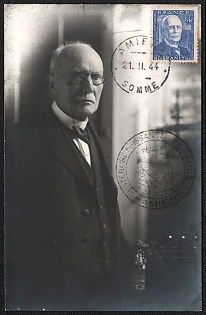 1944 (21 Nov) French Republic, '100th Anniversary of the Birth of Edouard Branly', Commemorative Picture Postard franked with 4f