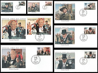2000 (16 June) Republic of the Marshall Islands, 'Winston Churchill', Commemorative First Day Covers Collection, Small Thematic Collection