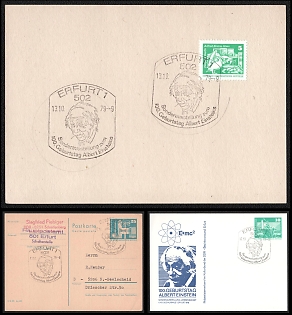 1979 (13 Oct) German Democratic Republic (GDR), '100th Anniversary of the Birth of Albert Einstein', Commemorative Postcards, Thematic Group