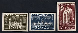 1944 Woldenberg, Poland, POCZTA OB.OF.II C, WWII Camp Post, Complete Set