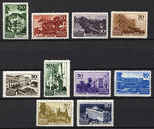 1947 Resorts of the USSR, Soviet Union, USSR, Russia, Complete Set