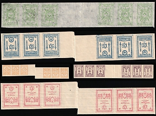 1919 North-West Army (OKSA), Russia, Civil War, Tete-beche Gutter Pairs