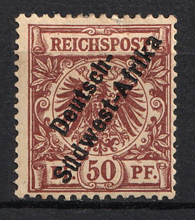 1897-99 50pf South West Africa, German Colonies, Germany