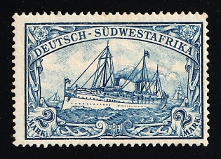 1901 2m South West Africa, German Colonies, Kaiser’s Yacht, Germany
