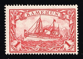 1900 1m Cameroon, German Colonies, Kaiser’s Yacht, Germany