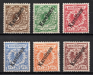 1900 Caroline Islands, German Colonies, Germany, Complete Set