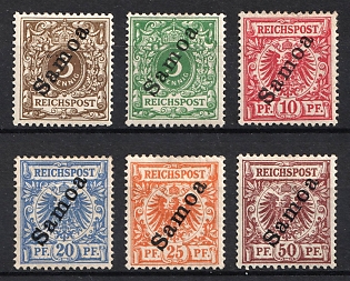 1900 Samoa, German Colonies, Germany, Complete Set