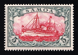 1900 5m Samoa, German Colonies, Kaiser’s Yacht, Germany