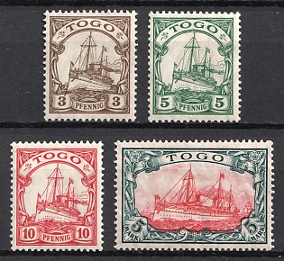 1909-19 Togo, German Colonies, Kaiser’s Yacht, Germany