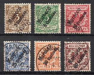 1899 German Offices in Morocco, Germany, Complete Set