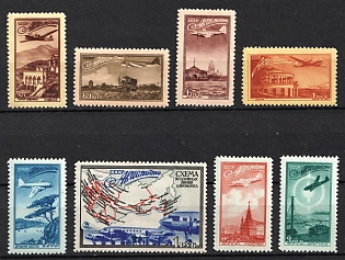 1949 Airmail. The plane IL- 12, Soviet Union, USSR, Russia, Complete Set