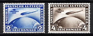 1930 Weimar Republic, Germany, Airmail, Complete Set