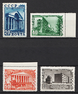 1950 Reconstruction of Stalingrad, Soviet Union, USSR, Russia, Complete Set
