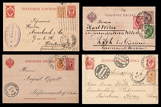 1892 - 1912 Russian Empire, Russia, Small Collection of Commercial and Other Postcards