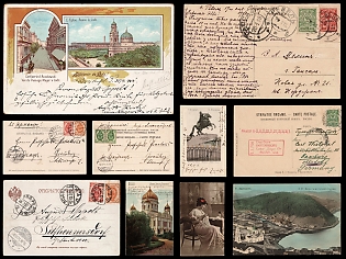 1904 - 1918 Russian Empire, Russia, Small Collection of Picture Postcards