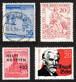 German Democratic Republic (GDR), Germany, Various of Plate Failure, Signed