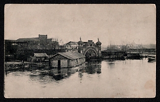 1908 'Flood in Moscow in April 1908. Bromley Plant', Russian Empire, Picture Postcard, Mint