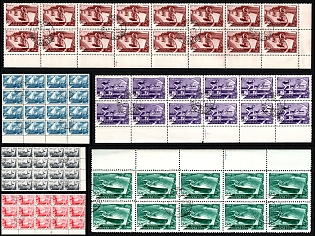 1949 Sport in the USSR, Soviet Union, USSR, Russia, Part Sheet, Margins, Kyiv Postmark