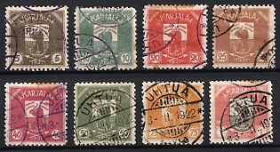 1922 Karelia, Russia, Civil War, UKHTA Postmarks
