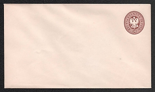 1872 10k Stamped Envelope, Postal Stationery, Upper right corner, Brown, 145x80mm, 11th Issue