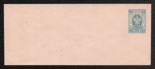1883-85 7k Stamped Envelope, Postal Stationery, Light blue, 140x57mm, 15th Issue