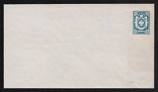 1883-85 14k Stamped Envelope, Postal Stationery, Light Blue, 139x111mm, 15th Issue