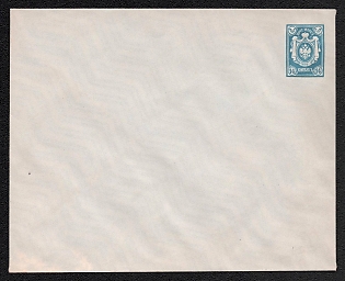 1883-85 14k Stamped Envelope, Postal Stationery, Sky Blue (Cream paper), 143x81mm, 15th Issue