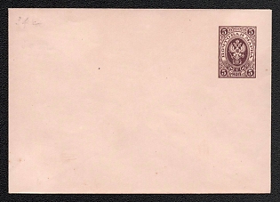 1889-90 5k Stamped Envelope, Postal Stationery, Lilac, 114x83mm, 16th Issue