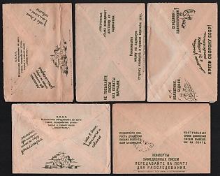 1935 Soviet Union, Group of Advertising and Propaganda Covers