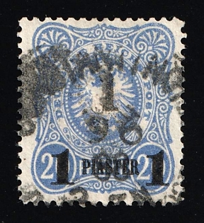 1884 1pi on 20pf German Offices in Turkey, Germany