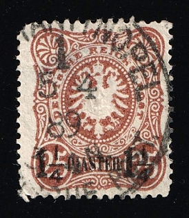 1884 1.25pi on 25pf German Offices in Turkey, Germany