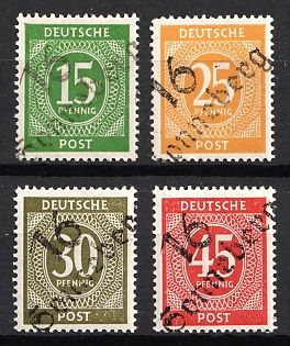 1948 District 16 Sonneberg Main Post Office, Berlin Emergency Issue, Soviet Russian Zone of Occupation, Germany