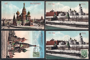 1912-14 Edelman, Moscow, Russian Empire, Group of Picture Postcards