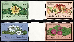 1986 Antigua and Barbuda, Se-tenants, Gutter Pairs