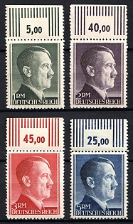 1942 Third Reich, Germany, Complete Set, Margins, Plate Numbers