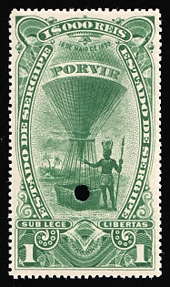 1892-94 1000r Federative Republic of Brazil, Revenue, Annulated