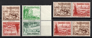 1937 Third Reich, Germany, Tete-beches, Se-tenants, Zusammendrucke