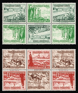 1937 Third Reich, Germany, Tete-beches, Se-tenants, Zusammendrucke, Bloks