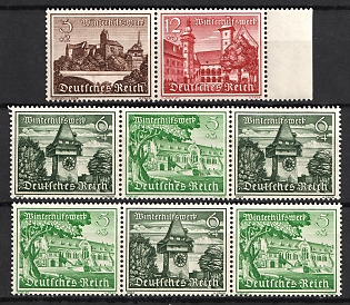 1939 Third Reich, Germany, Se-tenants, Zusammendrucke