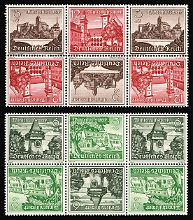1939 Third Reich, Germany, Tete-beches, Se-tenants, Zusammendrucke, Blocks