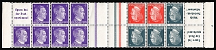 1941 Third Reich, Germany, Gutter Tete-beche, Se-tenant, Zusammendrucke, Block
