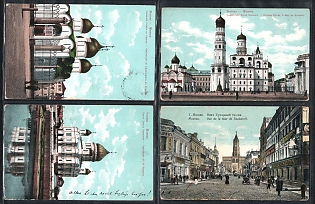1910-15 Published by E.K. Zimmerman and Khavist, Moscow, Russian Empire, Group of Picture Postcards